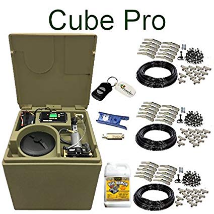 Cube PRO Pynamite Mosquito Misting System, small 26 inch cube still 55 gallons with 30 Nozzle Kit and FREE Misting Concentrate