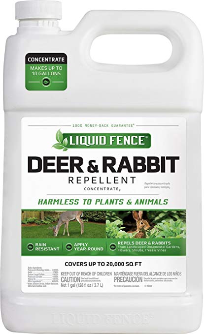 Liquid Fence 111 Deer and Rabbit Repellent, 1-Gallon Concentrate