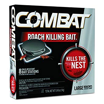 Combat 41913CT Source Kill Large Roach Killing System, Child-Resistant Disc, 8 Per Pack (Case of 12 Packs)