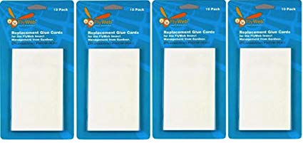 Fly Web Glue Board 10 Pack (4-Pack (40 count total))