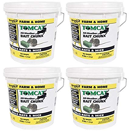 Tomcat All Weather Bait Chunx, 4 Lb (Pack of 4)