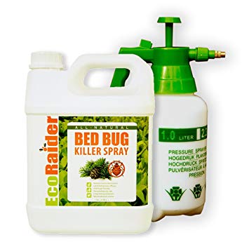 Bed Bug Killer Spray By EcoRaider, All-natural & Non-toxic, 1 Gallon Jug with Pressurized Pump Spayer