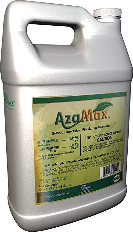 General Hydroponics GH2003, Azamax Antifeedant and Insect Growth Regulator, 1-Gallon