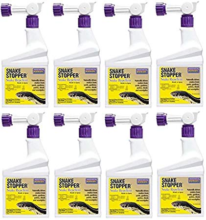 Bonide # 8752 32 oz Ready To Spray Hose End Snake Stopper Repellent Spray- Quantity 8