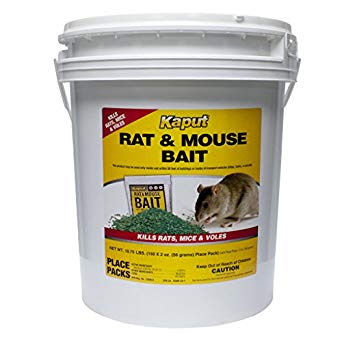 Kaput Rat Mouse Vole Bait - 150 Place Packs 61225