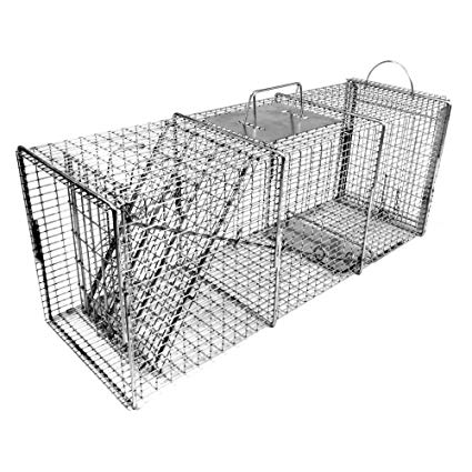 Tomahawk Professional Series Rigid Trap with Easy Release Door for Raccoons/Feral Cats/Badgers